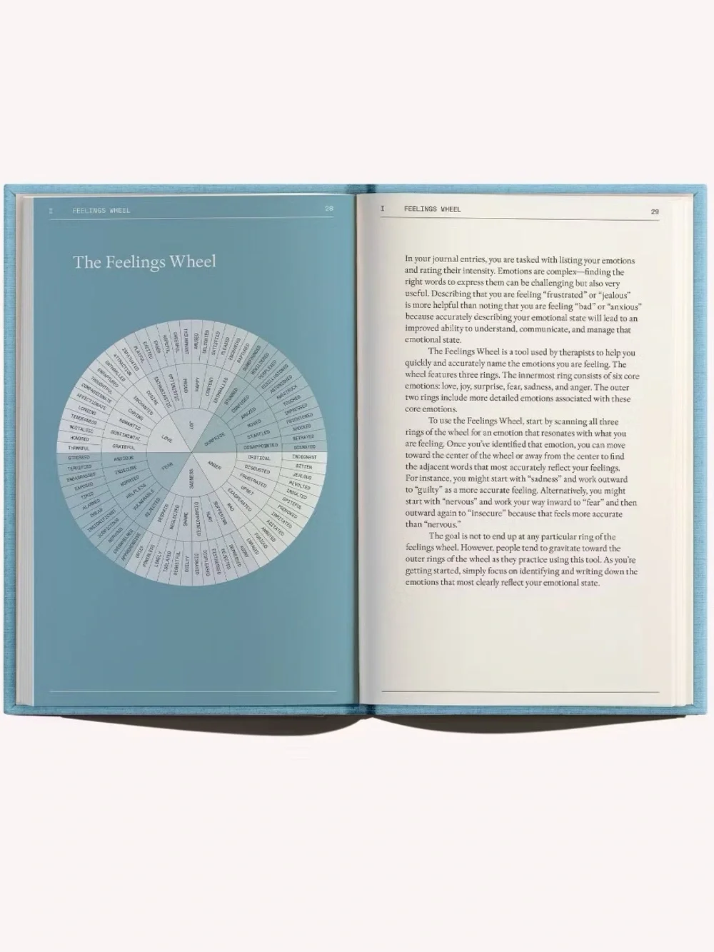 The Thought Log Hardcover Journal - Light Blue